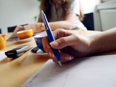 overleg vergadering aantekeningen